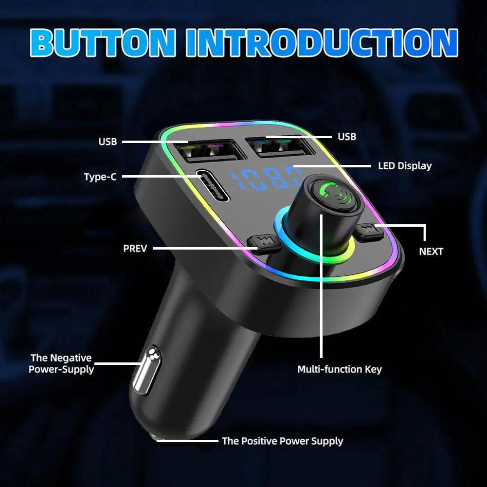 Bluetooth Handsfree Car MP3 FM Modulator and Audio Player