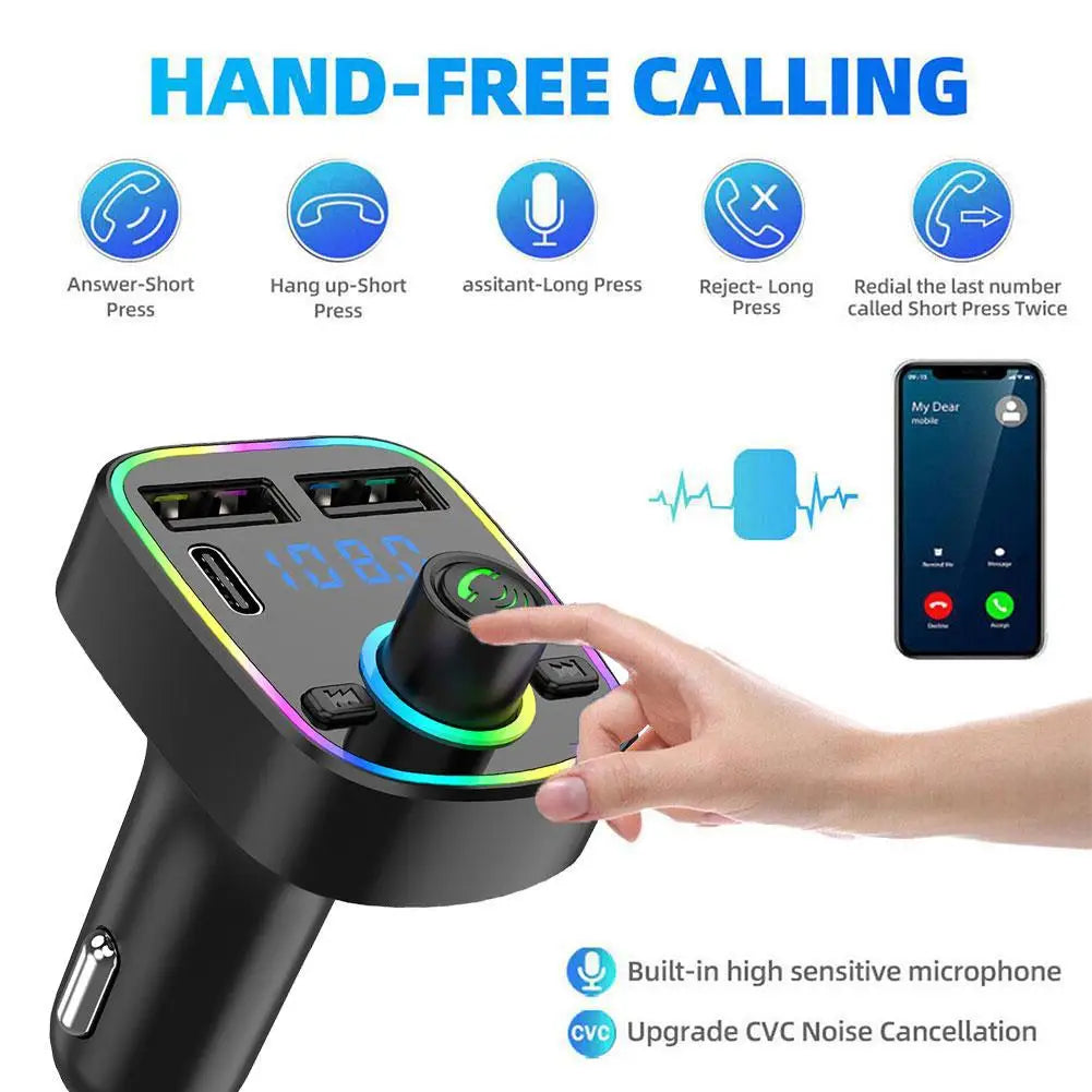 Bluetooth Handsfree Car MP3 FM Modulator and Audio Player