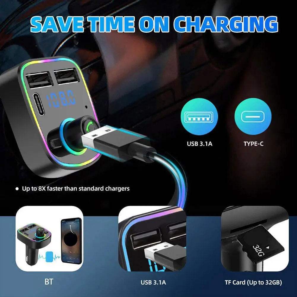 Bluetooth Handsfree Car MP3 FM Modulator and Audio Player